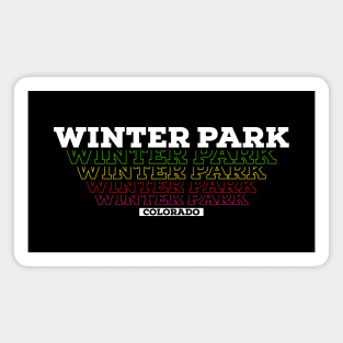 I Love Winter Park Colorado USA Vintage Tshirt Gift Idea Magnet